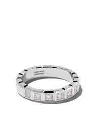 Chopard 18kt White Gold Ice Cube Diamond Ring Farfetch Expensive Rings Men Diamond Ring Diamond Ring