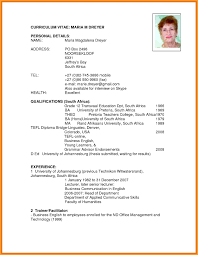Our sample cvs will show you how to put both in the limelight. Cv Template Za Resume Examples Curriculum Vitae Template Curriculum Vitae Resume Examples