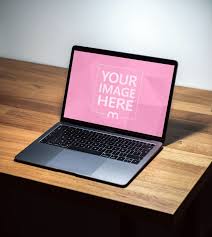 A Pure Classic Mockup For Showcasing Your Website Screenshot A Macbook Pro Laptop Lying On The Corner Of A Wood Desk A Beaut Macbook Pro Macbook Mockup Desk
