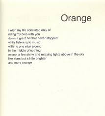 Orange Urban Words Words Poems
