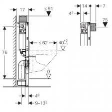Fiche technique panneau wc monolith. Geberit Duofix Element Pour Cuvette De Wc Suspendue 82 Cm Avec Reservoir De Chasse A Encastrer Omega 12 Cm