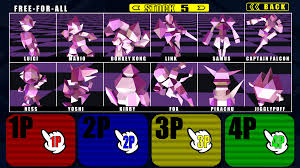 Smash 64 fighting polygon team