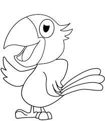Dibujos De Loros Para Colorear Loros De Dibujos Loros Cacatúa de moño amarillo o cacatúa galerita. dibujos de loros para colorear loros
