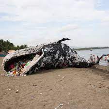 Shocking Beached Whale Installation Washes Up In The Philippines Ocean Pollution Installation Art Activist Art