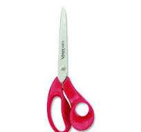 Maped Helix Expert Left-Handed Multipurpose Scissors, 8.25" Long, 5" Cut  Length, Straight Red Handle