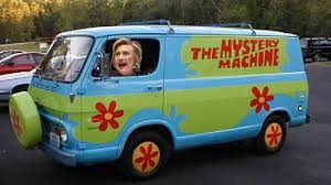Image result for hillary scooby van pics