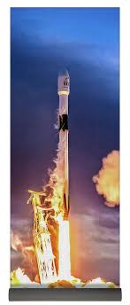 Yoga Mat Featuring The Digital Painting Spacex Falcon 9 Launch Iridium 8 Mission Yogamat Spacex Spacex Falcon 9 Launch Spacex Falcon