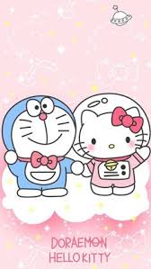  16 Hellokitty X Doraemon Ideas Doraemon Hello Kitty Wallpaper Kitty Wallpaper