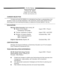 R Eric Spicer Career Objective Education