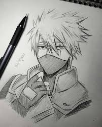 Kakashi Hatake Sketsa Drawings Gambar Anime