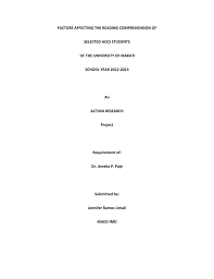 We did not find results for: Factors Affecting The Reading Comprehension Of