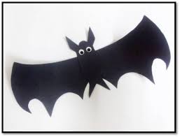 Simple Halloween Bat Paper Craft Art Platter