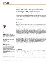 But before we begin, take a look at some of the. Pdf Where Is Current Research On Blockchain Technology A Systematic Review