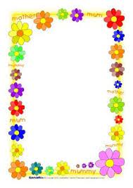 Mothers Day A4 Page Borders Sb1227 Cornici