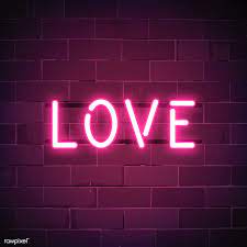 Love Is All Around Neon Sign Vector Free Image By Rawpixel Com Ningzk V Neon Signs Pink Neon Sign Neon Wallpaper