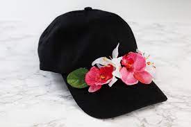 Diy Faux Flower Decorated Baseball Cap Fun Easy Cute Handmade Decorated Hats For Summer Baseball Cap Ball Cap Cap
