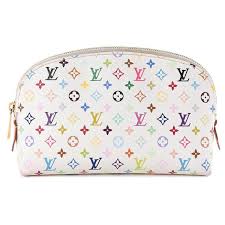 A popular fashion designer in the 70s, roy halston frowick is noted for his innovation in millinery and perfumes. Louis Vuitton Game On White Multicolor Blanc Cosmetic Pouch Round Toiletry Leather Ref 293652 Joli Closet
