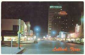 Old Postcard View Of Lubbock Downtown Broadway Lubbock