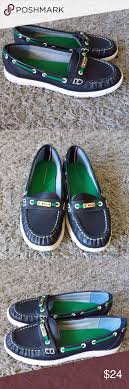 Poshmark makes shopping fun, affordable & easy! Tommy Hilfiger Navy Blue Green Woman S Boat Shoe Boat Shoes Tommy Hilfiger Shoes Tommy Hilfiger