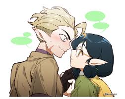 hunter and willow park (the owl house) drawn by kradebii | Danbooru