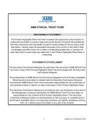 One day notice for sale: 4 Investment Process Of The Funds Amanah Mutual Berhad