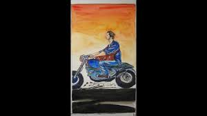Watercolor Painting Time Lapse Kabir Singh With Bullet Art Youtube Presenting the full video of the song yeh aaina from bollywood movie kabir singh, the movie is starring shahid kapoor and kiara advani. watercolor painting time lapse kabir singh with bullet art