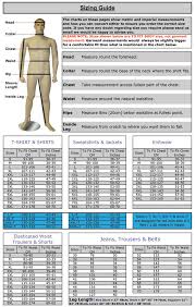 Size Charts