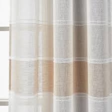 5.0 out of 5 stars. Lush Decor Textured Stripe Grommet Sheer Window Curtain Panels Beige S Uber Bazaar