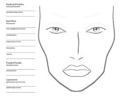 Free Blank Face Charts For Makeup Artists Saubhaya Makeup