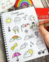 I just created a simple doodle art. Bujo Otriostationery Com Sur Instagram What S Your Favorite Weather Sunny Cloudy Or Easy Doodles Drawings Doodle Art For Beginners Doodle Art Journals