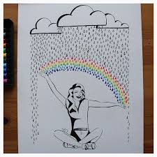 Making Rainbows From The Rain Mindfulness Rainbow Art Drawing Create Artist Artistoninstagram Artistsofinstagram Instaar Art Serial Art Pen Sketch