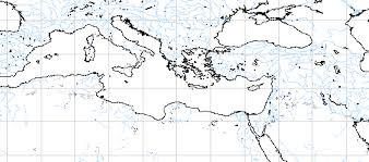 Europe on the north, asia on the east and africa on the south. Public Domain Maps