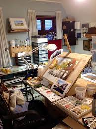 What i really wanted was an easel system on the back wall of the studio that could hold several canvases at once and could also be easily adjusted. Art Studio Set Up Ideas Art Studio Decor Art Studio Space Art Studio Room