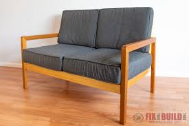 Want to build your own diy couch?? Diy Sofa With Modern Styling Fixthisbuildthat