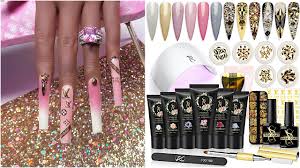 Maybe you would like to learn more about one of these? Sxc Bridal Polygel Kit Extra Long Pink Louis Vuitton Aesthetic Ombre Diy Nails Step By Step Youtube