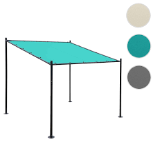 Egal ob als windschutz oder sonnenschutz auf terrasse, balkon oder garten bei rollo rieper finden sie ihr. Pergola Hwc A22 Anbaupergola Garten Pavillon Terrassenuberdachung Sonnenschutz 3x3m Turkis Kaufen Bei Mendler Vertriebs Gmbh