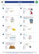 division 4th grade math worksheets and study guides