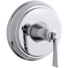 Kohler Archer 1 Handle Wall Mount Tub And Shower Faucet Trim Kit In Polished Chrome Valve Not Included Tub Shower Faucets Kohler Archer Polished Chrome