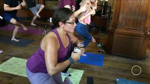 Outdoor yoga, ventura , ca. Beer Yoga In Long Beach Yes It S A Thing Abc7 Los Angeles