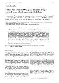 A place of business, culture and nature. Pdf Serum Iron Status In Orang Asli Children Living In Endemic Areas Of Soil Transmitted Helminthes Asia Pacific Journal Of Clinical Nutrition Hesham Mahyoub Al Mekhlafi Academia Edu