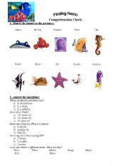 English Teaching Worksheets Finding Nemo Finding Nemo Film Finding Nemo Movie Finding Nemo