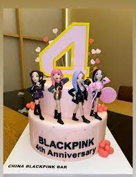 (blackpink decorating 2nd anniversary cake). Blackpink Cake Pink Birthday Cakes Birthday Cake Kids Cake