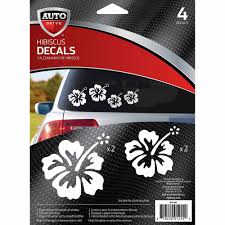 Our hibiscus flower decals and stickers are shipped with application instructions so you can start enjoying your new car window decal right away. Autodrive Hibiscus Car Stickers Walmart Com Walmart Com