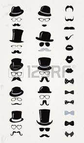 Hipster Retro Vintage Vector Icon Set Mustache Lips Hats Icon Set Vector Icon Set Vintage Icons