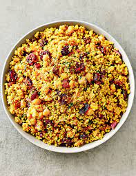 Moroccan chicken with fruity couscous and spiced yoghurt dip. Pin On Recipes