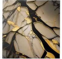 Black And Gold Marble Decorative Ceramic Tiles | Zazzle