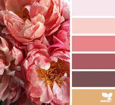 Farbe Ocker Kombinieren Rosa Koralle Warme Wirkung Pfingstrosen Farben Farbe Des Jahres Farbabstimmung