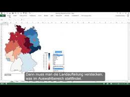 Excel Karte Deutschland Excel Karte De Kartogramm Fur Lander Kreise Und Blasendiagramm Youtube