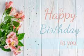 Maybe you would like to learn more about one of these? Greeting Card With The Inscription Happy Birthday Congratulatory Greeting To The Girl Mother With Flowers And A Gift On A Wooden Background Alstroemeria Flowers Stock Photo Picture And Royalty Free Image Image
