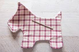 Sewing Pattern For Dog Doorstop Taken from www.facebook.com/a bundle of crafts.